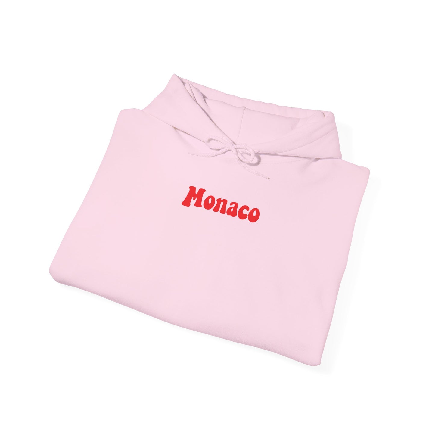 Monaco Hoodie - "Keep on Rollin'..." Retro Script White Pullover