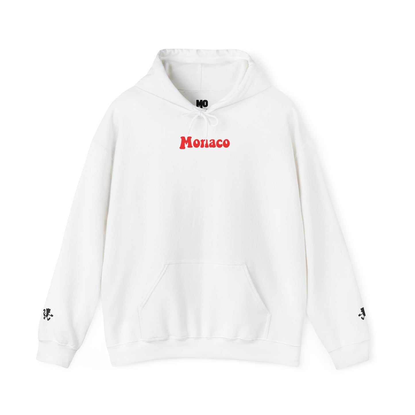 Monaco Hoodie - "Keep on Rollin'..." Retro Script White Pullover