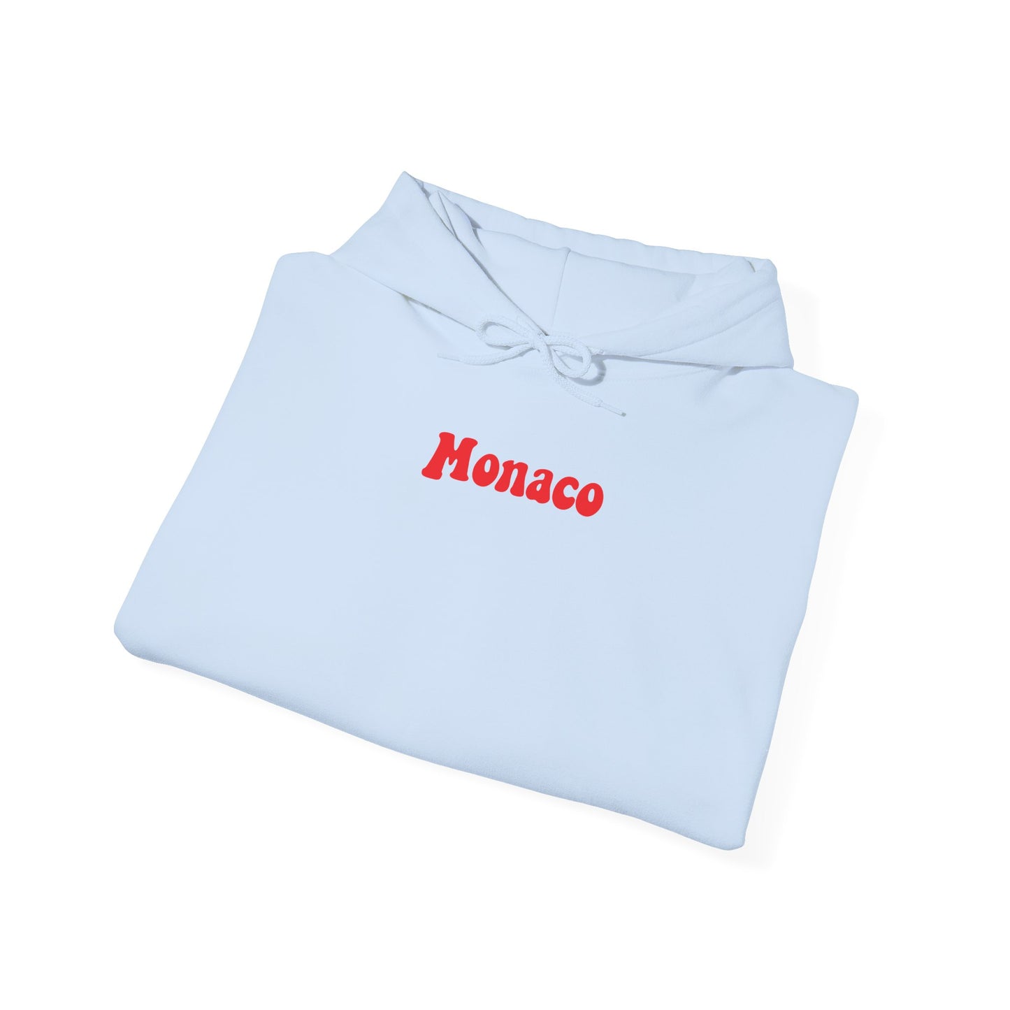 Monaco Hoodie - "Keep on Rollin'..." Retro Script White Pullover